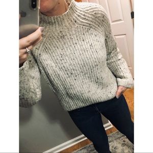 Madewell Marled Mock Neck Sweater